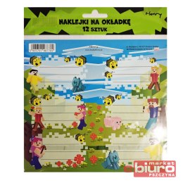 NAKLEJKI NA OKŁADKĘ 2 12SZT GRA 2 HENRY