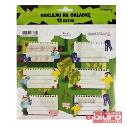 NAKLEJKI NA OKŁADKĘ 2 12SZT GRA HENRY