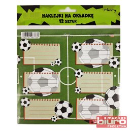 NAKLEJKI NA OKŁADKĘ 2 12SZT PIŁKA HENRY