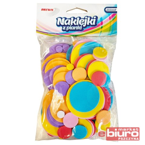 NAKLEJKI Z PIANKI PVC64 KÓŁKA BREWIS