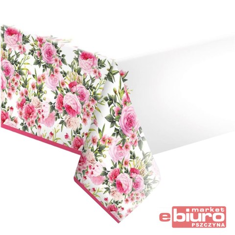 OBRUS PAPIEROWY KWIATY RÓŻE POL-MAK