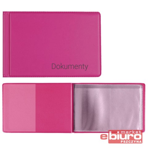 OKŁADKA NA DOKUMENTY MAŁE PINK BIURFOL