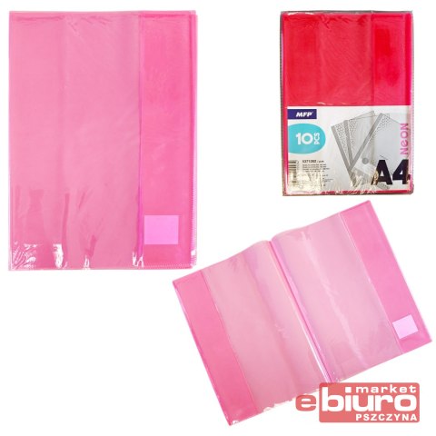 OKŁADKA NA ZESZYT A4 180MIC NEON PINK A'10 MFP
