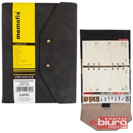 ORGANIZER MEMOFIX B6 CZARNY NUBUK ANTRA