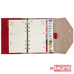 ORGANIZER MEMOFIX B6 CZERWONY NUBUK ANTRA