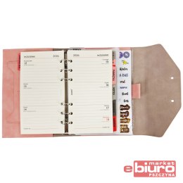 ORGANIZER MEMOFIX B6 RÓŻOWY NUBUK ANTRA