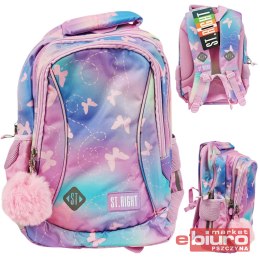 PLECAK 3-KOM. STRIGHT BP-26 PPINK BUTTERFLIES MAJE