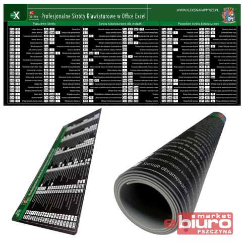 PODKŁADKA NA BIURKO MAŁA 61,7X26,2 OFFICE EXCEL