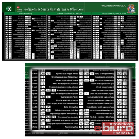 PODKŁADKA NA BIURKO MAŁA 61,7X26,2 OFFICE EXCEL