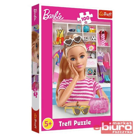 PUZZLE 100 POZNAJ BARBIE 16458 TREFL