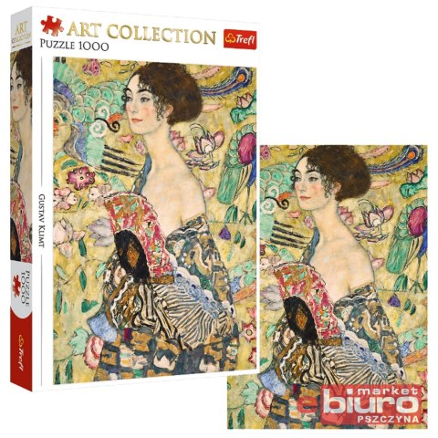 PUZZLE 1000 ART COLLECTION DAMA Z WACHLARZEM TREFL