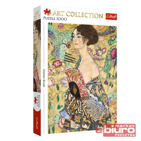 PUZZLE 1000 ART COLLECTION DAMA Z WACHLARZEM TREFL