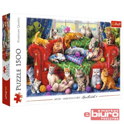 PUZZLE 1500 KOCIAKI NA SOFIE TREFL
