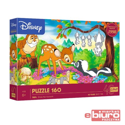 PUZZLE 160 40 LECIE TREFL BAMBI I LEŚNI PRZYJACIEL