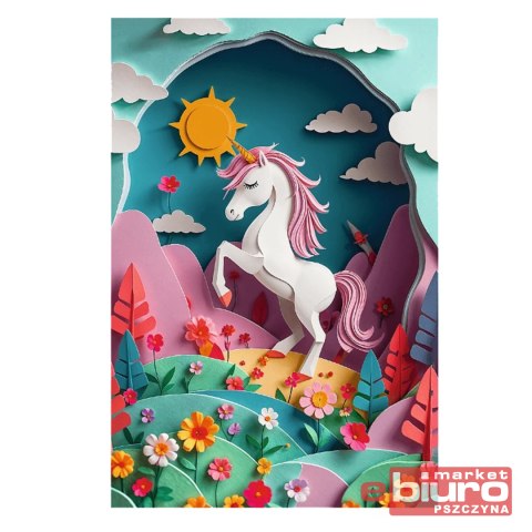 PUZZLE 160 40 LECIE TREFL PAPER ART JEDNOROŻEC