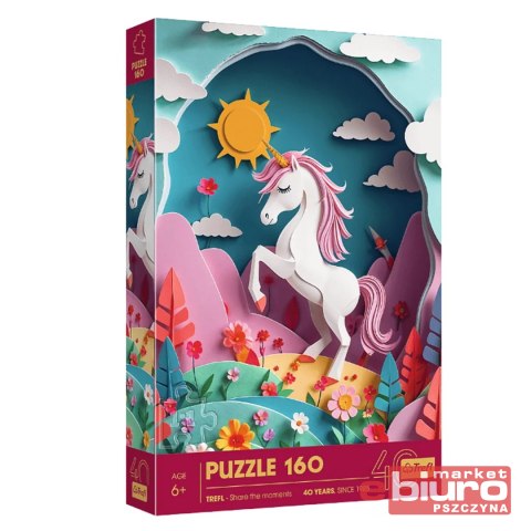 PUZZLE 160 40 LECIE TREFL PAPER ART JEDNOROŻEC