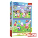PUZZLE 2X24 PEPPA NA PLACU ZABAW TREFL