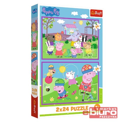 PUZZLE 2X24 PEPPA NA PLACU ZABAW TREFL