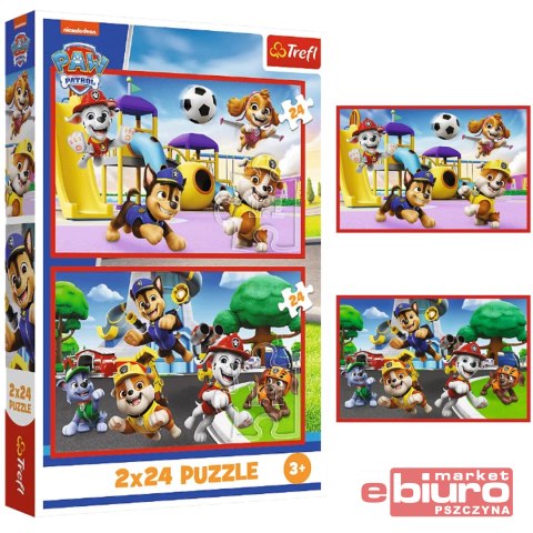 PUZZLE 2X24 PSI DZIEŃ ZABAW PSI PATROL TREFL