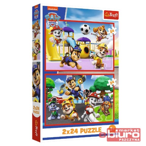 PUZZLE 2X24 PSI DZIEŃ ZABAW PSI PATROL TREFL