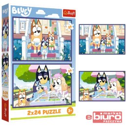 PUZZLE 2X24 ZABAWNA BLUEY 34446 TREFL