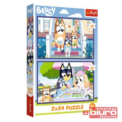 PUZZLE 2X24 ZABAWNA BLUEY 34446 TREFL