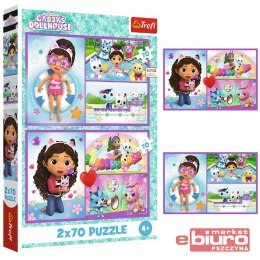 PUZZLE 2X70 BAW SIĘ Z GABBY TREFL