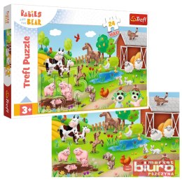 PUZZLE 24 MAXI BOBASKI I ZWIERZĘTA TREFL