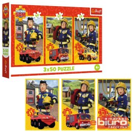 PUZZLE 3X50 EKIPA Z REMIZY STRAŻAK SAM TREFL