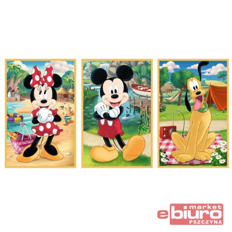 PUZZLE 3X50 MYSZKI NA WAKACJACH TREFL