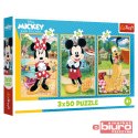 PUZZLE 3X50 MYSZKI NA WAKACJACH TREFL