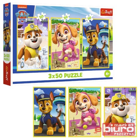 PUZZLE 3X50 NASZE PIESKI PAW PATROL TREFL