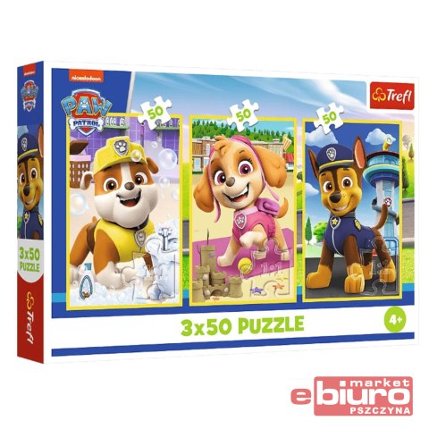 PUZZLE 3X50 NASZE PIESKI PAW PATROL TREFL