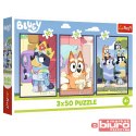 PUZZLE 3X50 RODZINA BLUEY 34890 TREFL