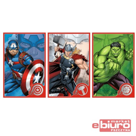 PUZZLE 3X50 TWÓJ BOHATER MARVEL THE AVENDERS TREF