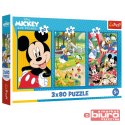 PUZZLE 3X80 EKIPA MYSZKI MIKI TREFL