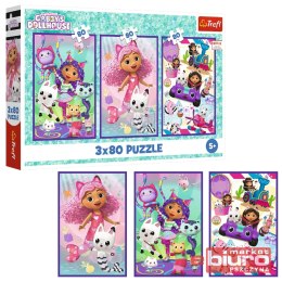 PUZZLE 3X80 KOLOROWE DNI GABBY TREFL