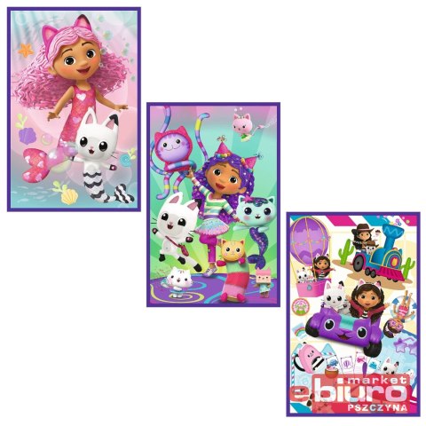 PUZZLE 3X80 KOLOROWE DNI GABBY TREFL
