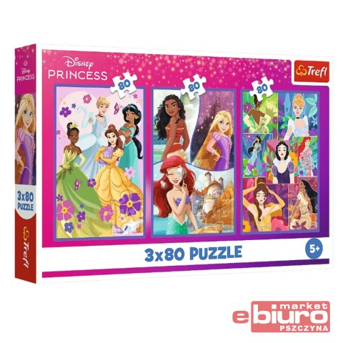 PUZZLE 3X80 KSIĘŻNICZKI PRZYJACIÓŁKI TREFL