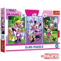 PUZZLE 3X80 MINNIE I PRZYJACIELE TREFL