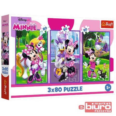 PUZZLE 3X80 MINNIE I PRZYJACIELE TREFL
