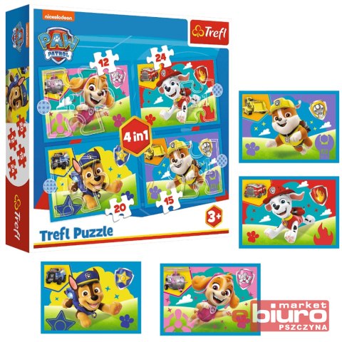 PUZZLE 4W1 BIEGNĄCE PIESKI 34628 TREFL