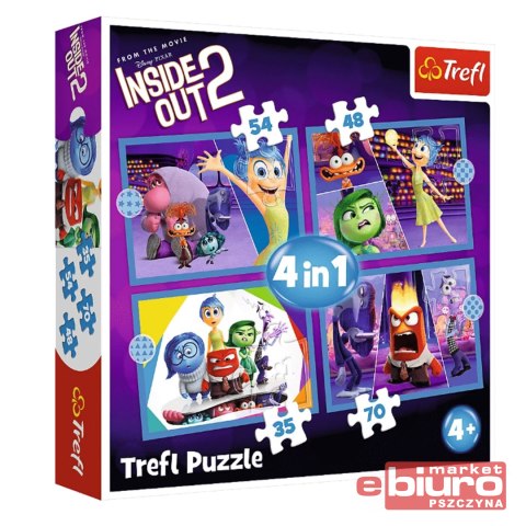 PUZZLE 4W1 EMOCJE RZĄDZĄ 34652 TREFL