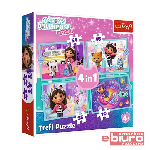 PUZZLE 4W1 GABBY'S GREAT ADVENTURE 34670 TREFL