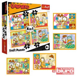 PUZZLE 4W1 GARFIELD KOCHA LAZANIĘ 34673 TREFL