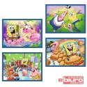 PUZZLE 4W1 PODWODNE ŻYCIE SPONGEBOBA 34674 TREFL