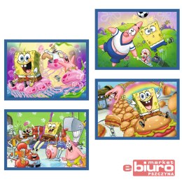 PUZZLE 4W1 PODWODNE ŻYCIE SPONGEBOBA 34674 TREFL