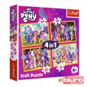 PUZZLE 4W1 POZNAJ KUCYKI PONY TREFL