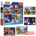 PUZZLE 4W1 PRZYGODY SONICA 34625 TREFL