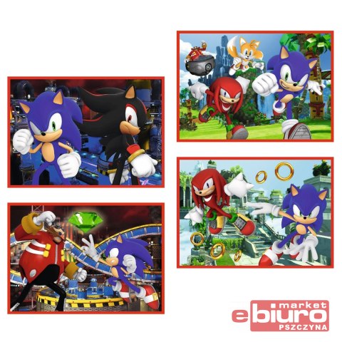 PUZZLE 4W1 PRZYGODY SONICA 34625 TREFL